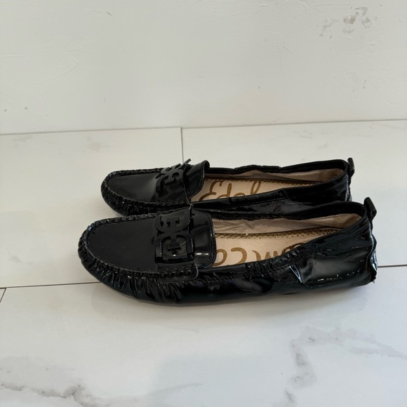Sam Edelman Farrell black patent leather driving moccasin size 7.5 - Picture 3 of 5